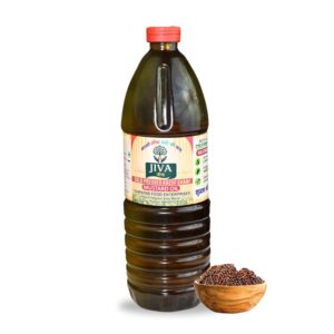 Jiva Foods Kachi Ghani Mustard Oil | 100% Pure & Unrefined | Cold-Pressed from A1 Grade Mustard Seeds | Naturally Cholesterol-Free
