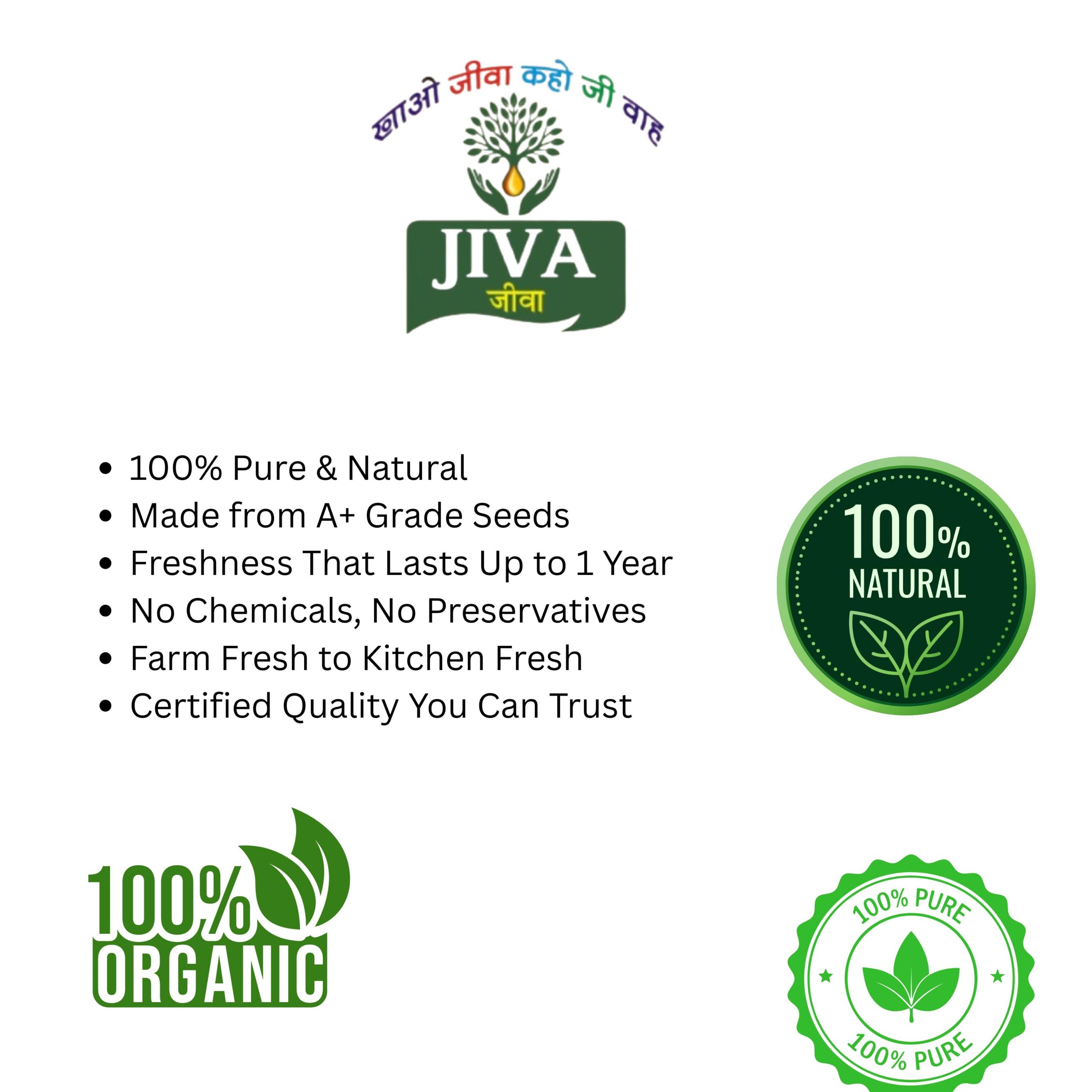 Jiva Foods Kachi Ghani Mustard Oil | 100% Pure & Unrefined | Cold-Pressed from A1 Grade Mustard Seeds | Naturally Cholesterol-Free - Image 5